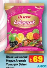 ÜLKER LOKUMCUK KARIŞIK MEYVE AROMALI YUMUŞAK ŞEKER 350 G - BAYRAM ŞEKERİ/ÇİKOLATASI